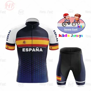 2022 Dječaci i djevojčice Španjolska Biciklizam Dres Godina Odijelo s kratkim rukavima za mtb Biciklistička majica Biciklizam Dres Ropa De Ciclismo