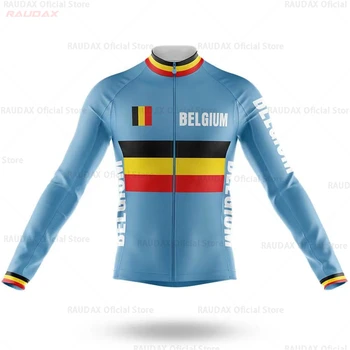 Godišnji Muški Bicikl Anti-UV Uniforma MTB Utrka Dug Dres Ropa De Ciclismo Biciklizam Kit 2021 Belgija Nova Naredba Biciklistička Odjeća