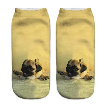SLMVIAN Novi 3D tiskano Chihuahua Pas Štene Ženske čarape Slatka Čarape s niskim izreza na щиколотке Nekoliko boja Modni stil CN005