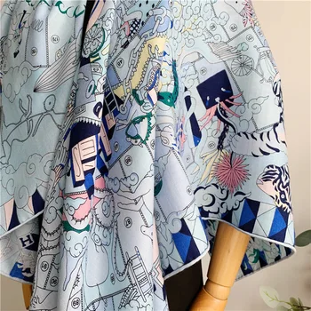 Svila kašmir šal 140 кашемировая svilene šal 70% 30% Ručni rad Kašmir svileni Šal Dizajner luksuzne ženske zimske svilene šalove