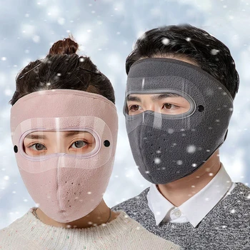 Unisex Zima topla Maska Zaštitna maska za lice Biciklističke Kape za Ribolov na otvorenom Prozračna Maska sa HD svjetla za maglu poena Флисовый topli šal